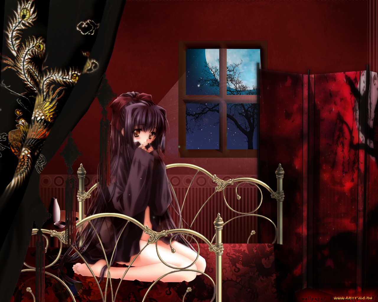 аниме, moonlight, lady