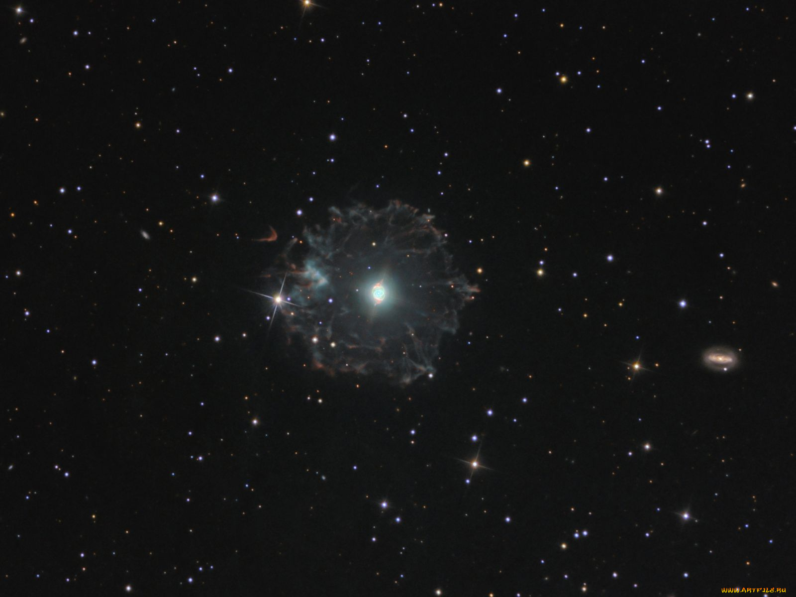 ngc, 6543, туманность, кошачий, глаз, космос, галактики, туманности