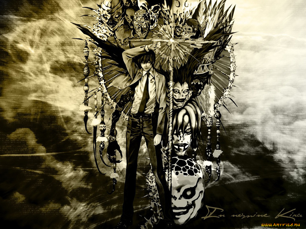 аниме, death, note