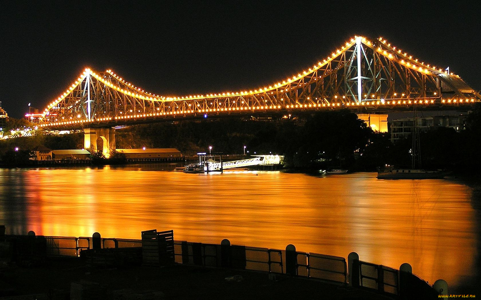 story, bridge, brisbane, australia, города, мосты