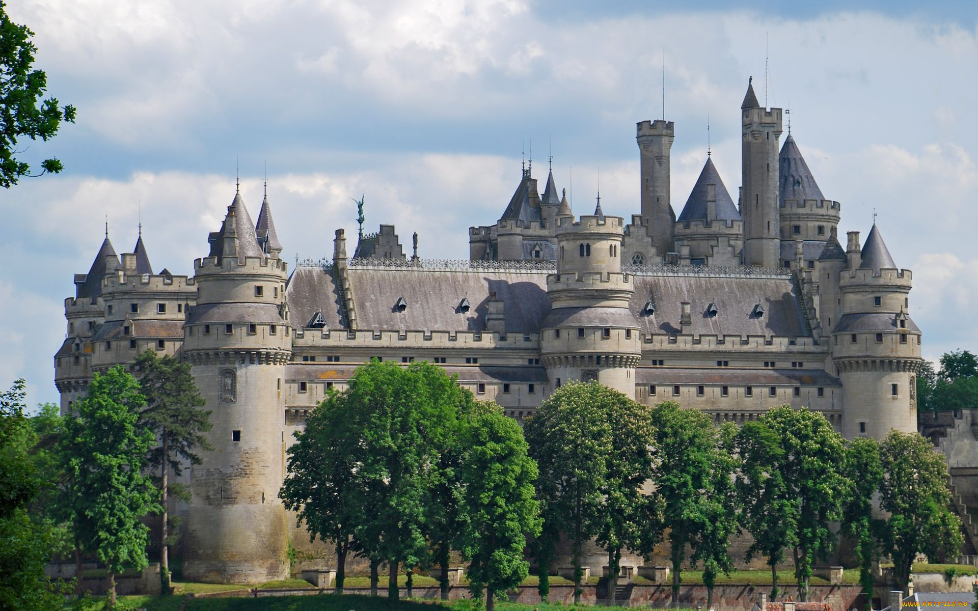 pierrefonds, france, города, дворцы, замки, крепости