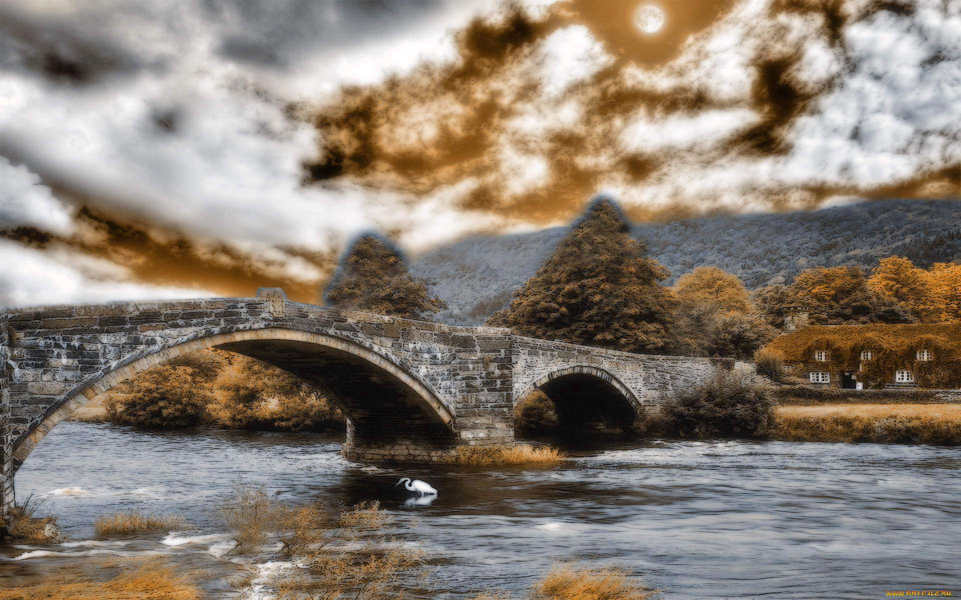 рисованные, природа