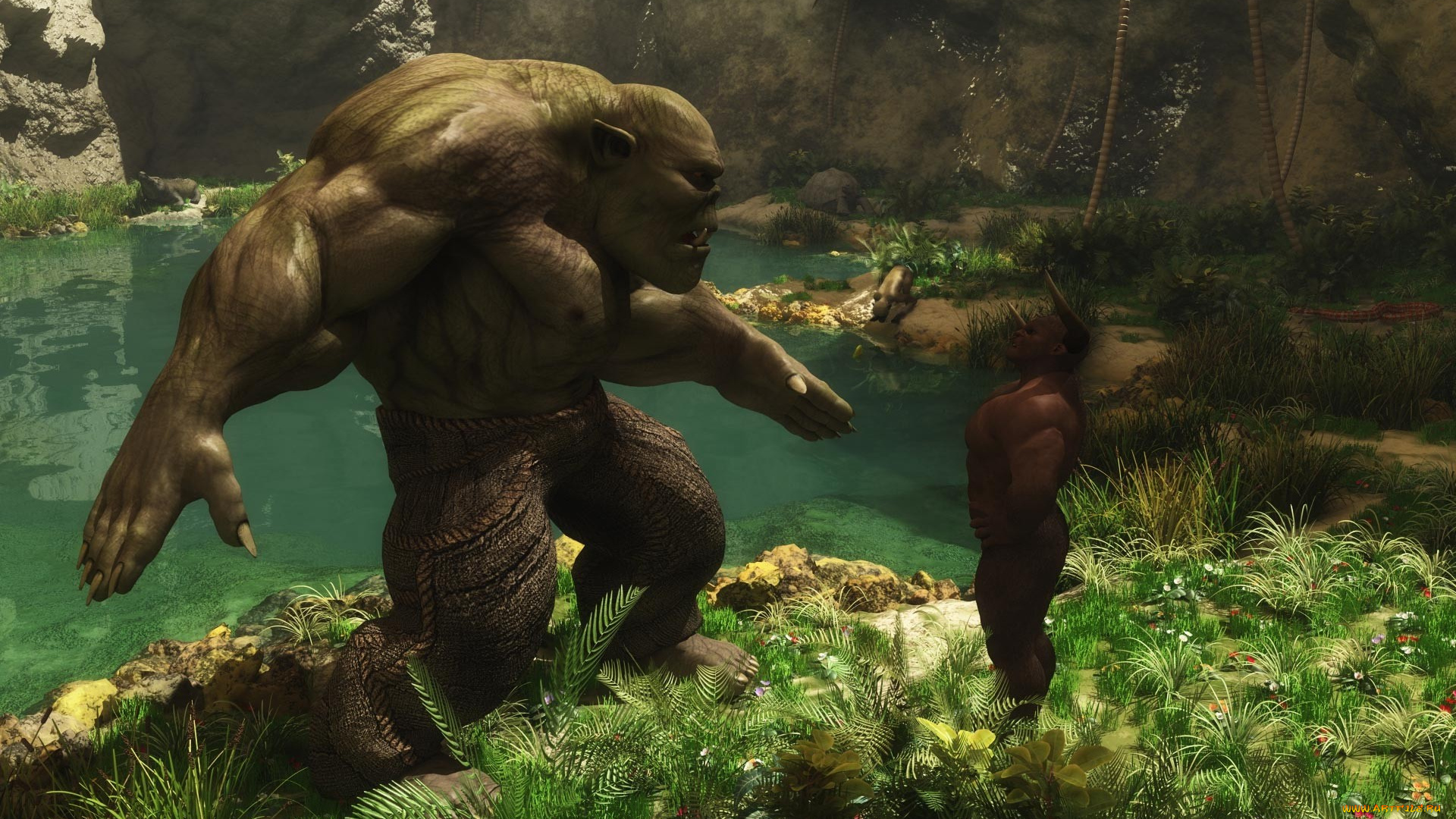 3д, графика, creatures, существа