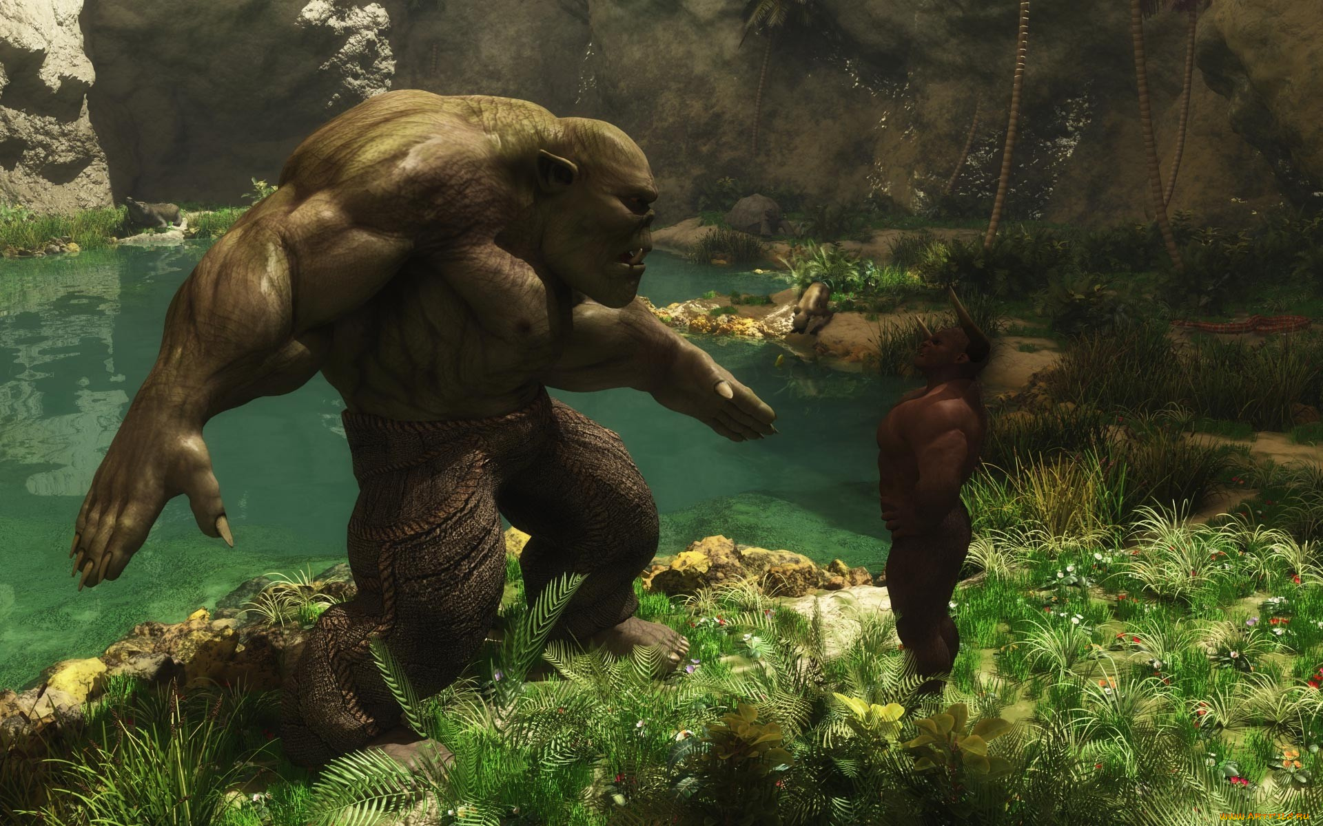 3д, графика, creatures, существа