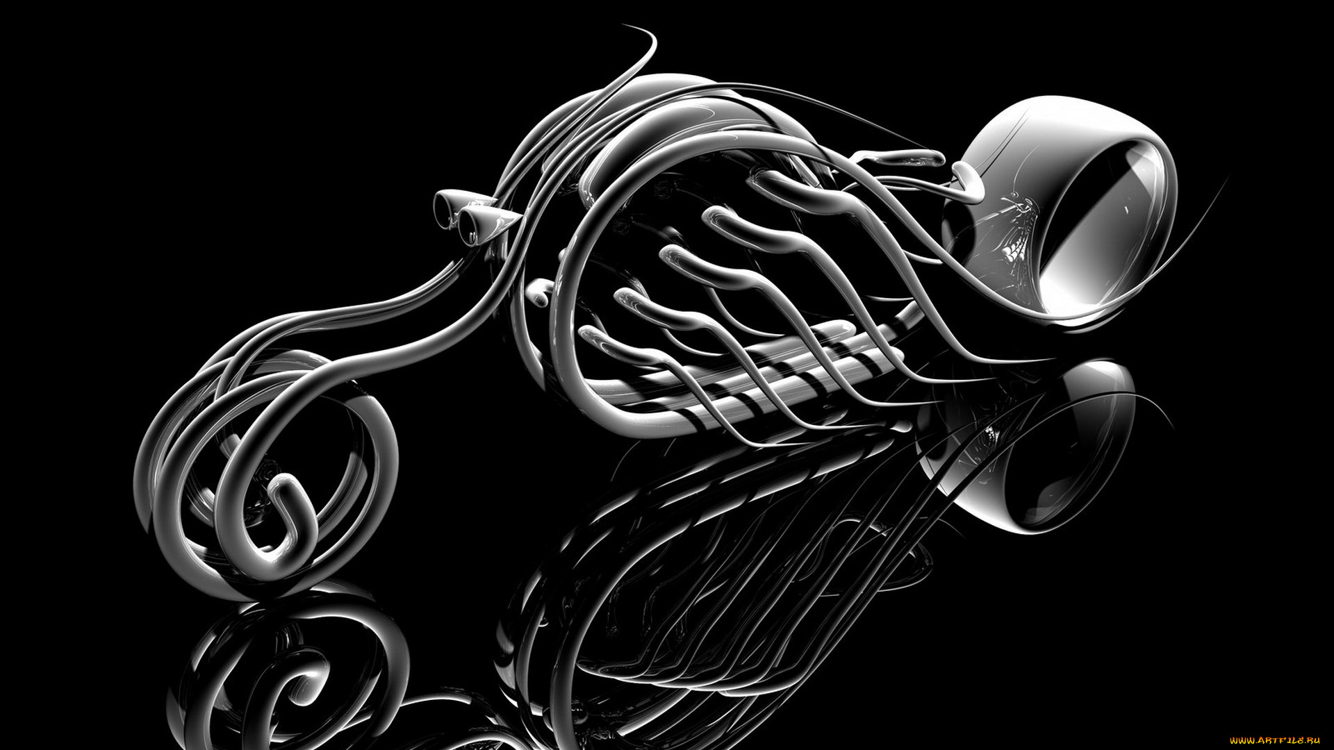 3д, графика, modeling, моделирование, мотоцикл