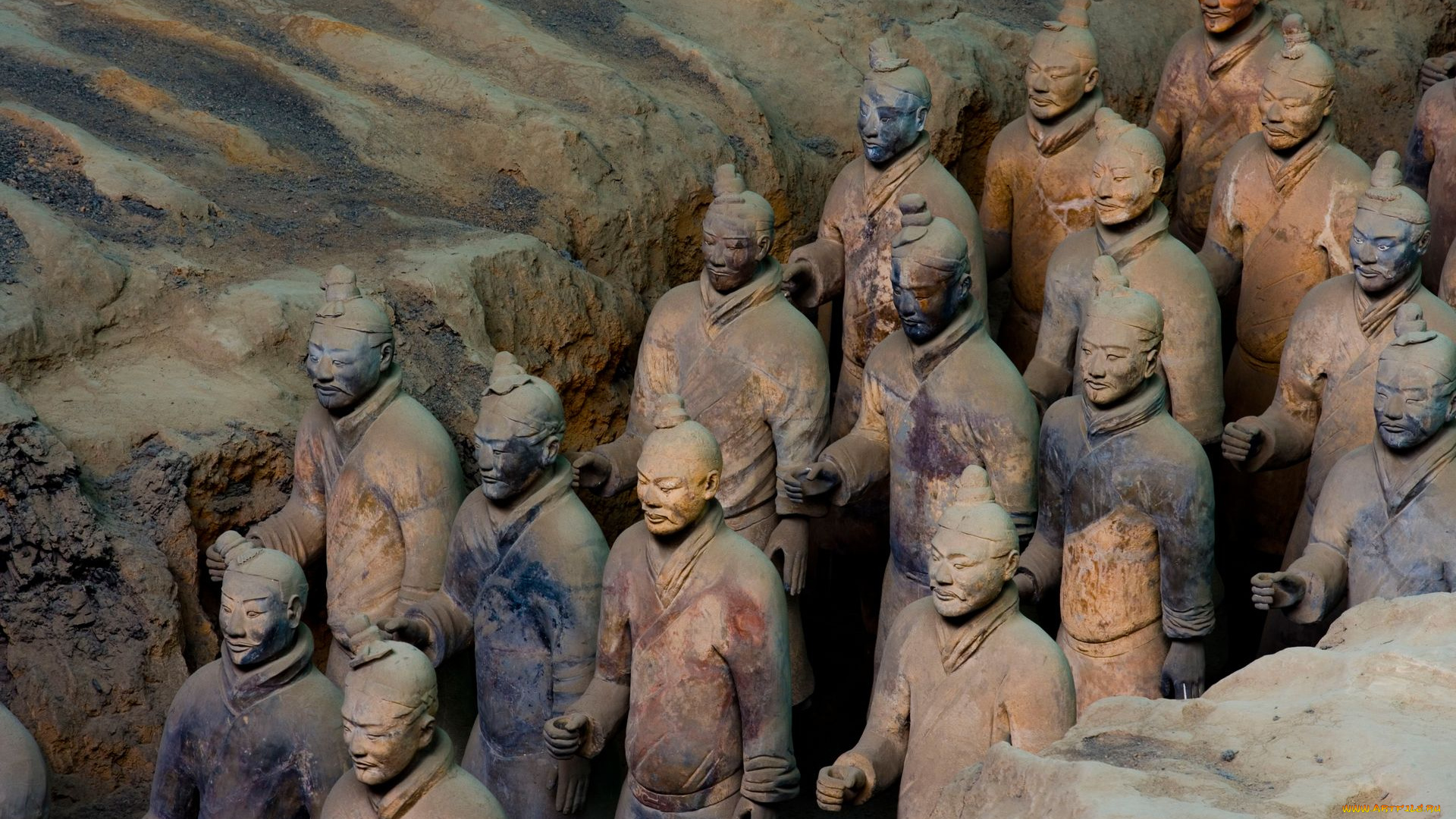 города, исторические, архитектурные, памятники, китайские, воины