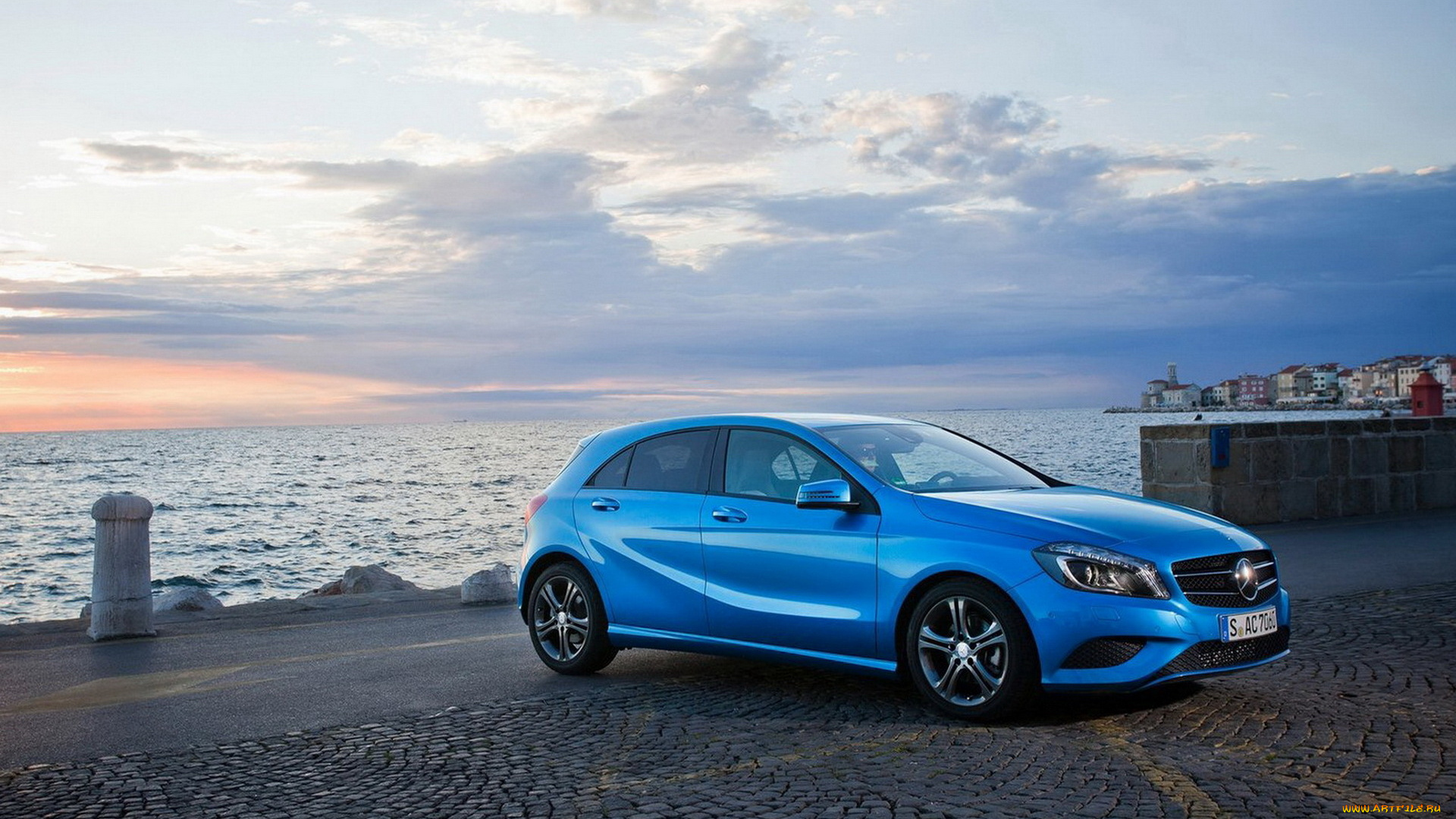 mercedes, benz, class, автомобили, мерседес, бенз, море, набережная