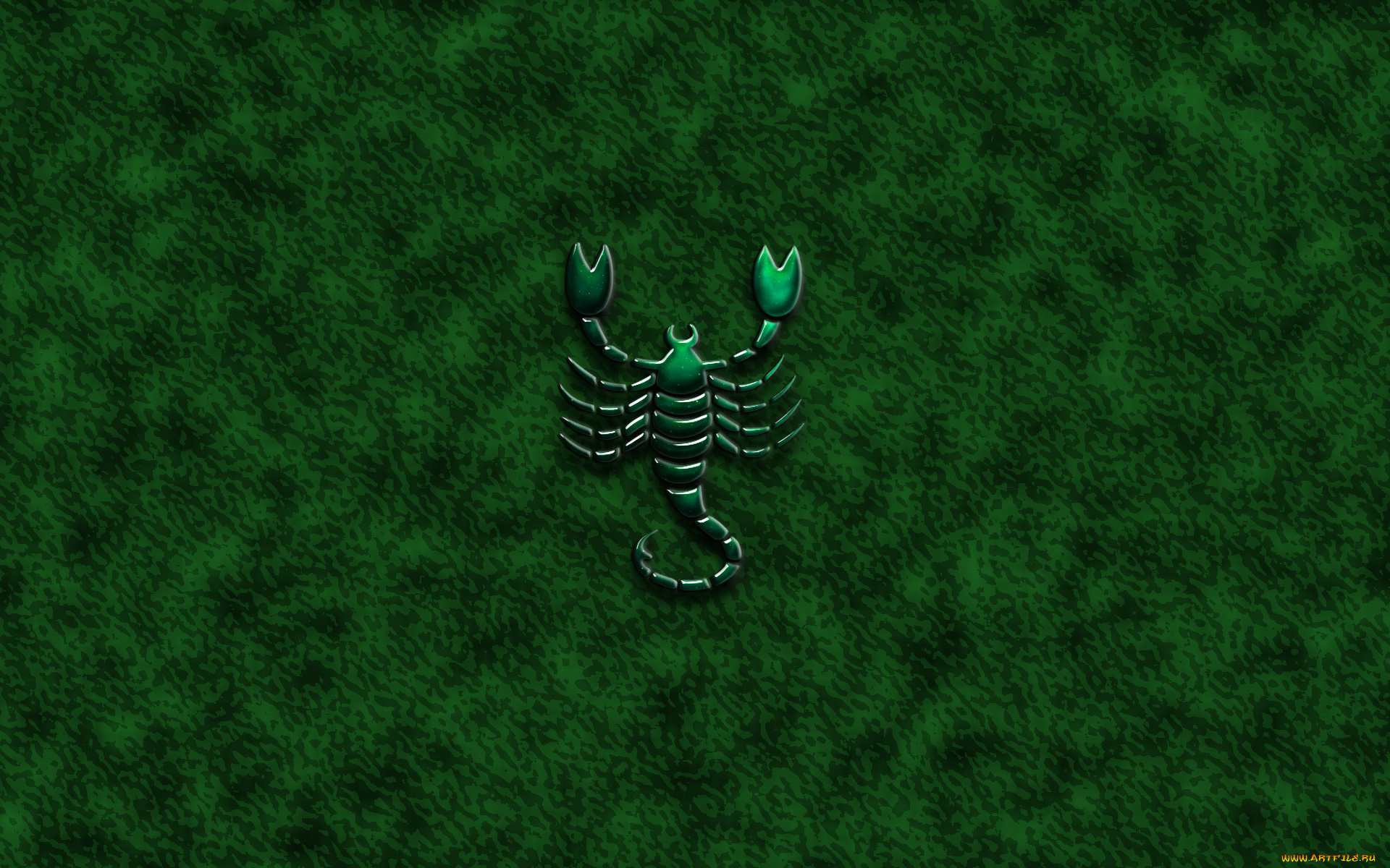 скорпион, 3д, графика, animals, животные, scorpion, зеленый, green