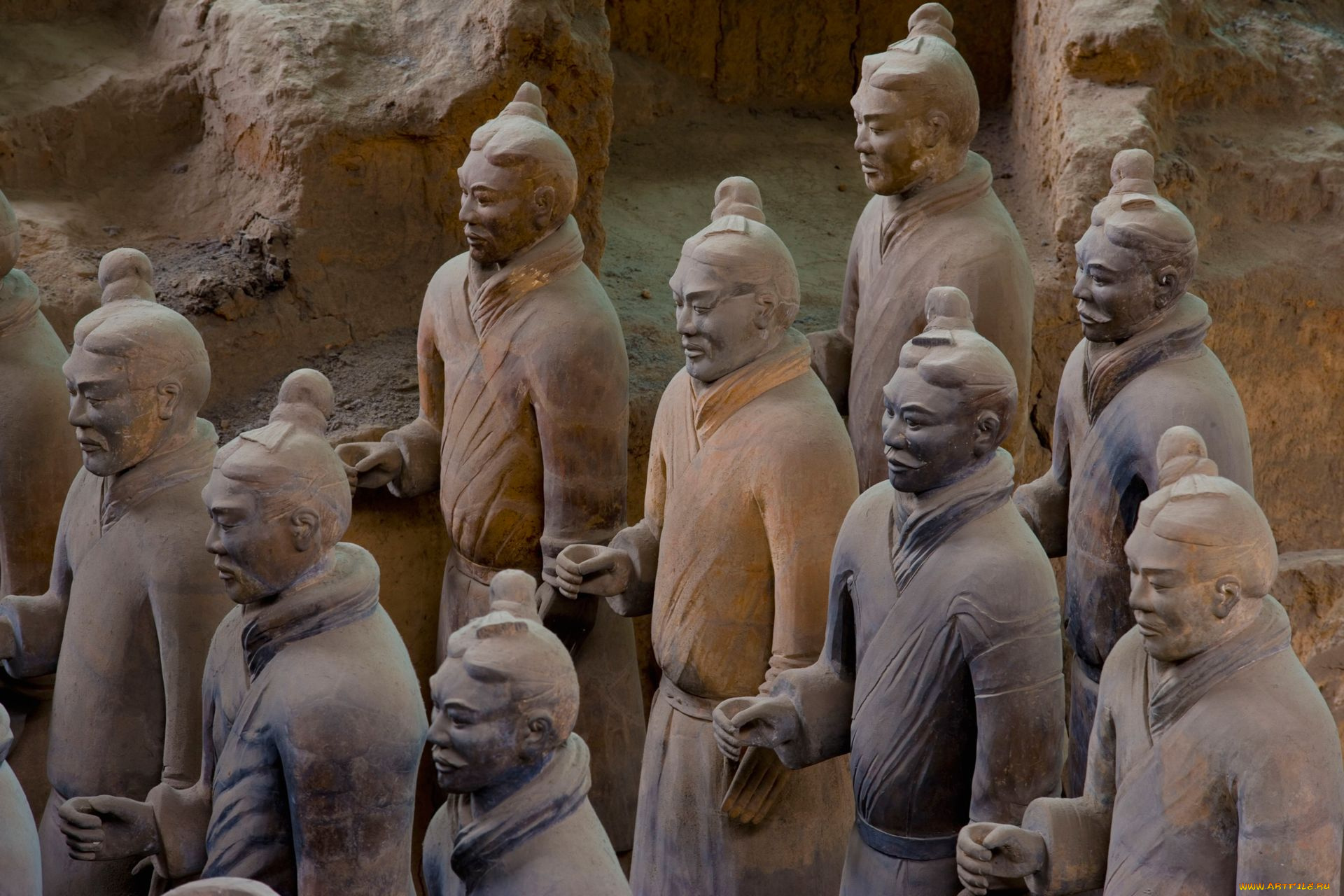 города, исторические, архитектурные, памятники, китайские, воины