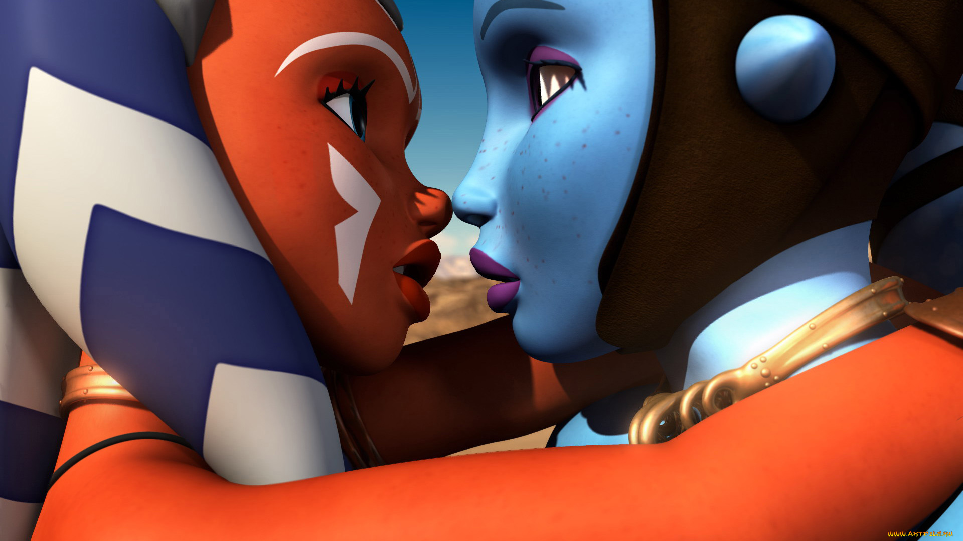 3д, графика, creatures, существа, девушки, существо