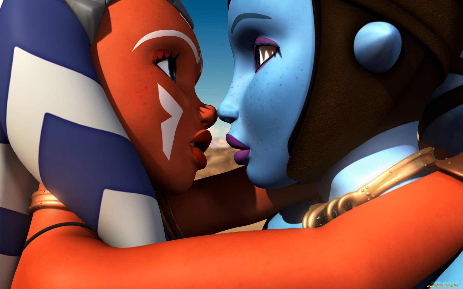 3д, графика, creatures, существа, девушки, существо