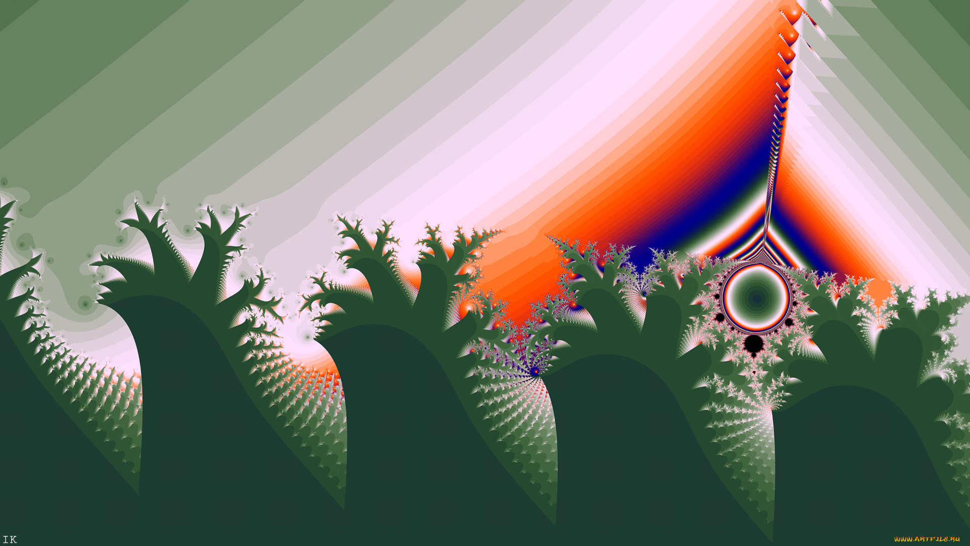 3д, графика, фракталы, , fractal, цвета, фон, узор