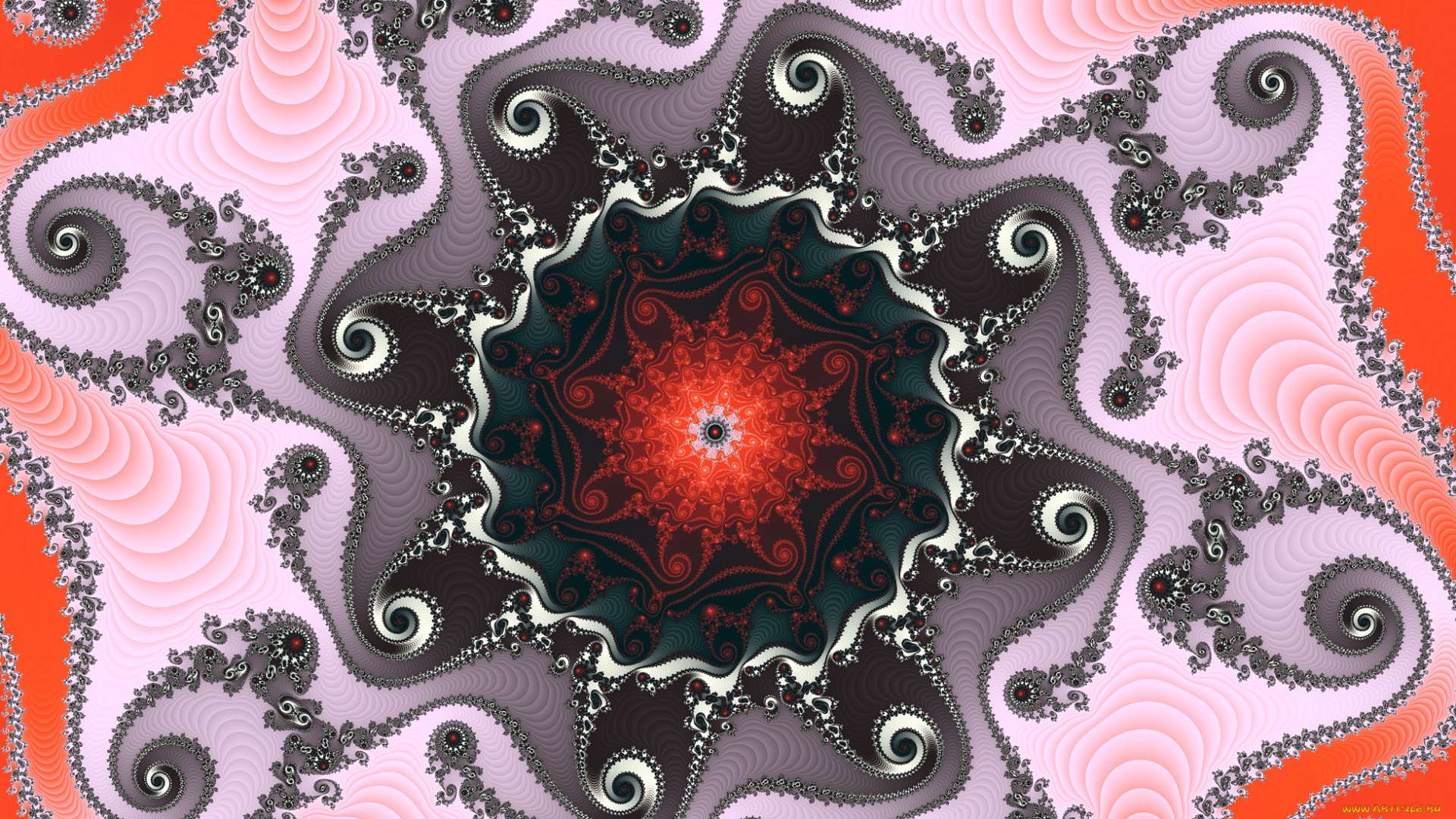 3д, графика, фракталы, , fractal, цвета, фон, узор