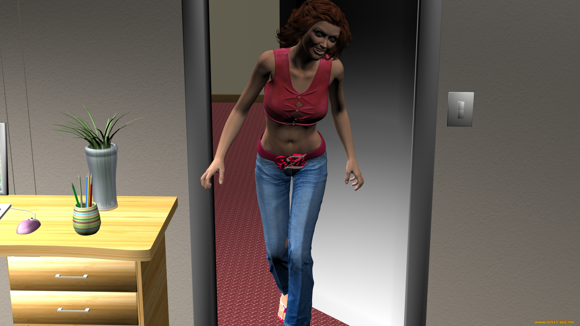 archeology, 3д, графика, люди, , people, девушка