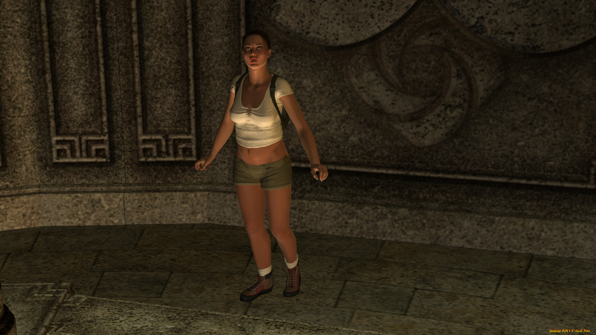 archeology, 3д, графика, люди, , people, девушка, взгляд