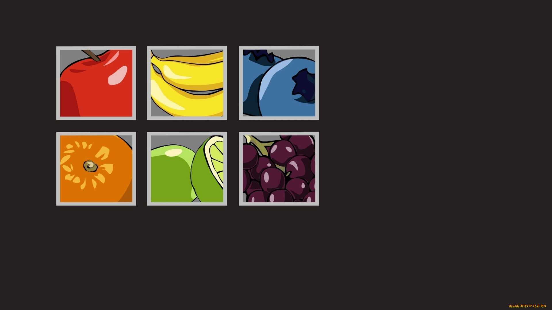 рисованные, минимализм, овощи