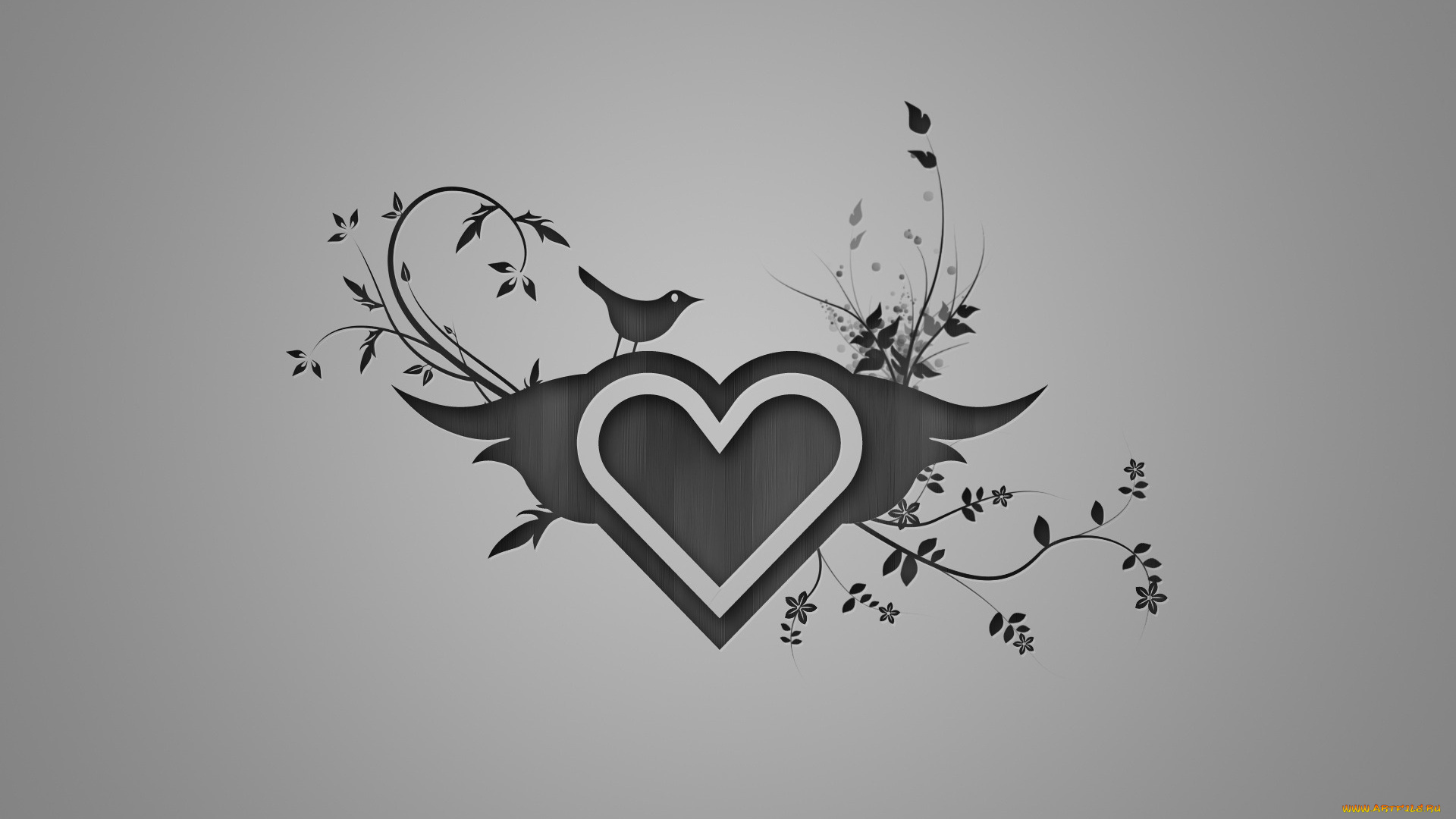 рисованные, минимализм, сердечко