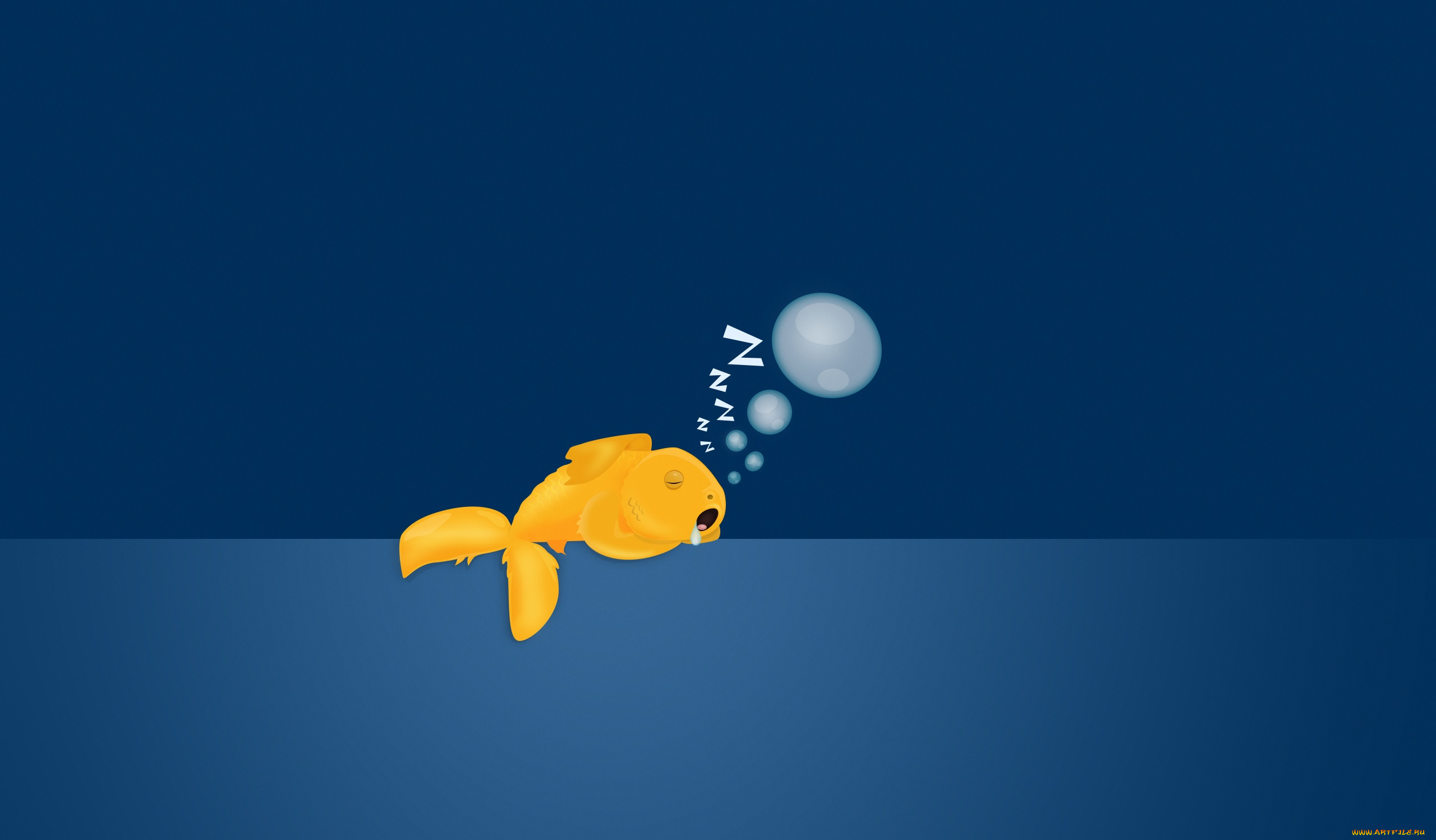 рисованные, минимализм, рыбка