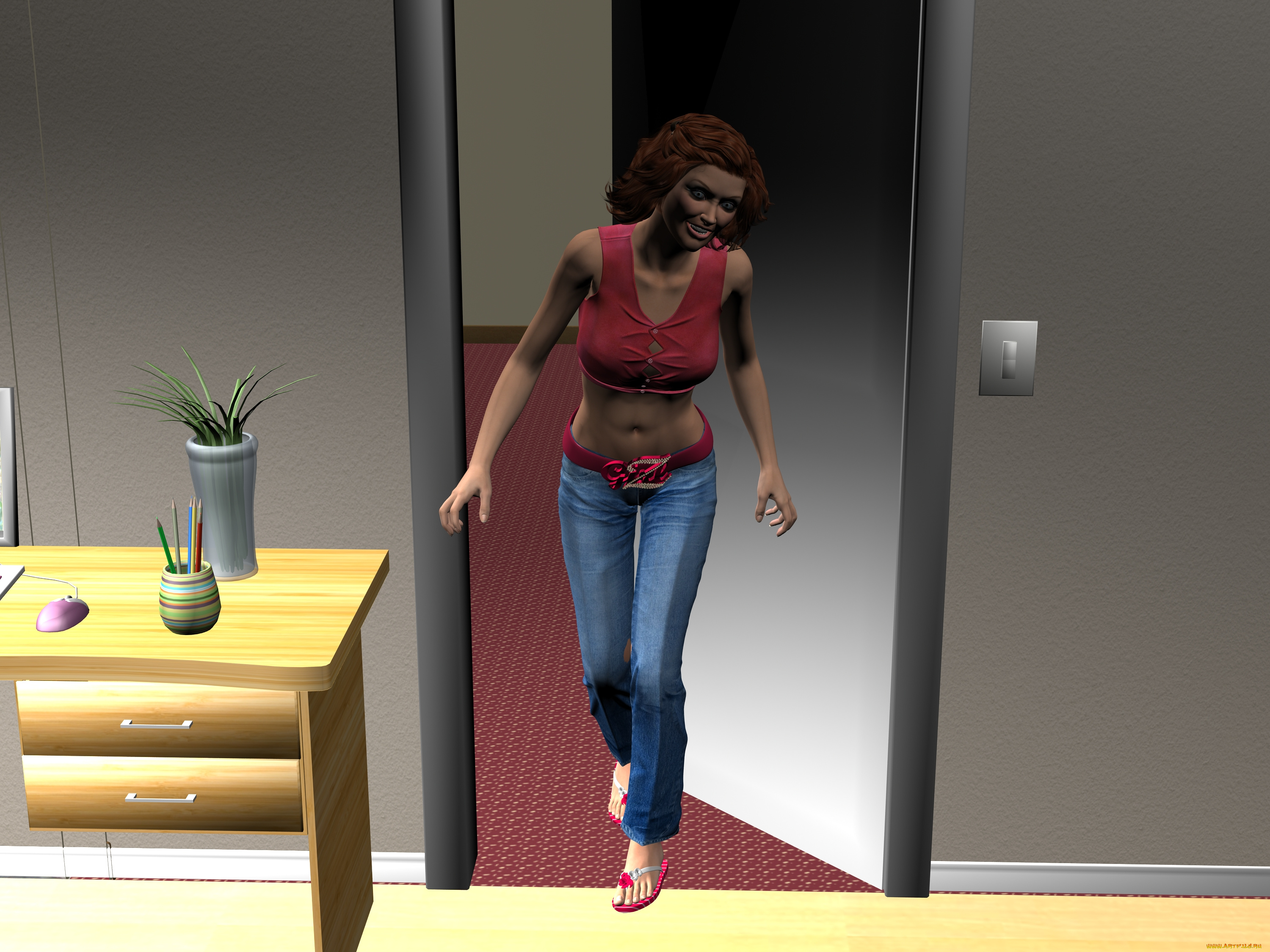 archeology, 3д, графика, люди, , people, девушка