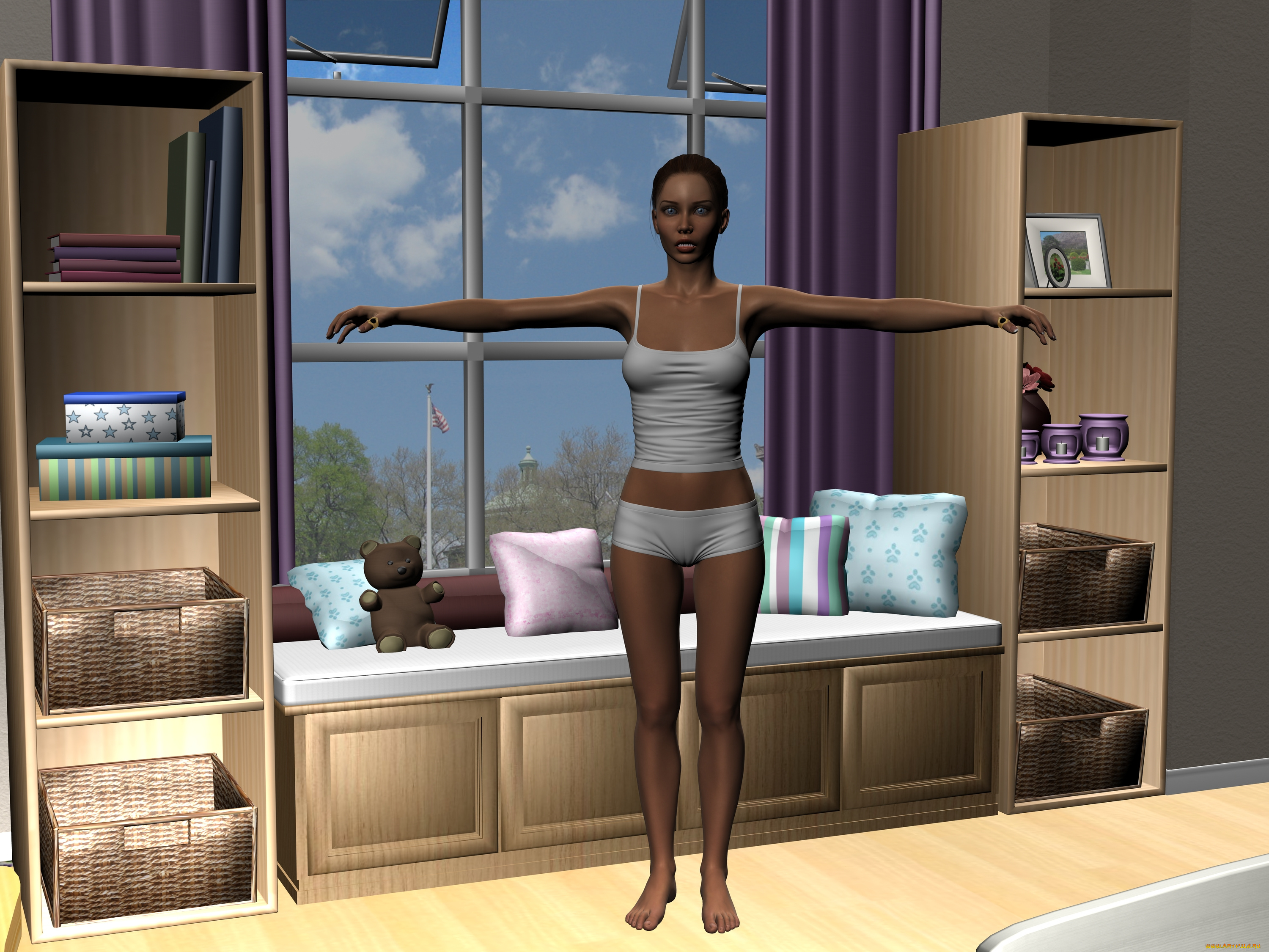 archeology, 3д, графика, люди, , people, девушка, взгляд