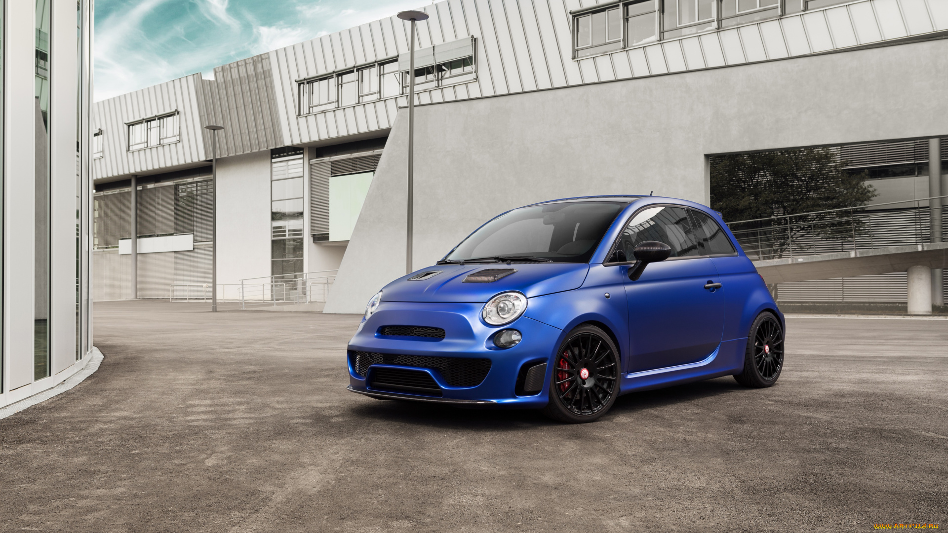 автомобили, fiat, 2015г, wonder, blue, 500, pogea, racing, синий, abarth