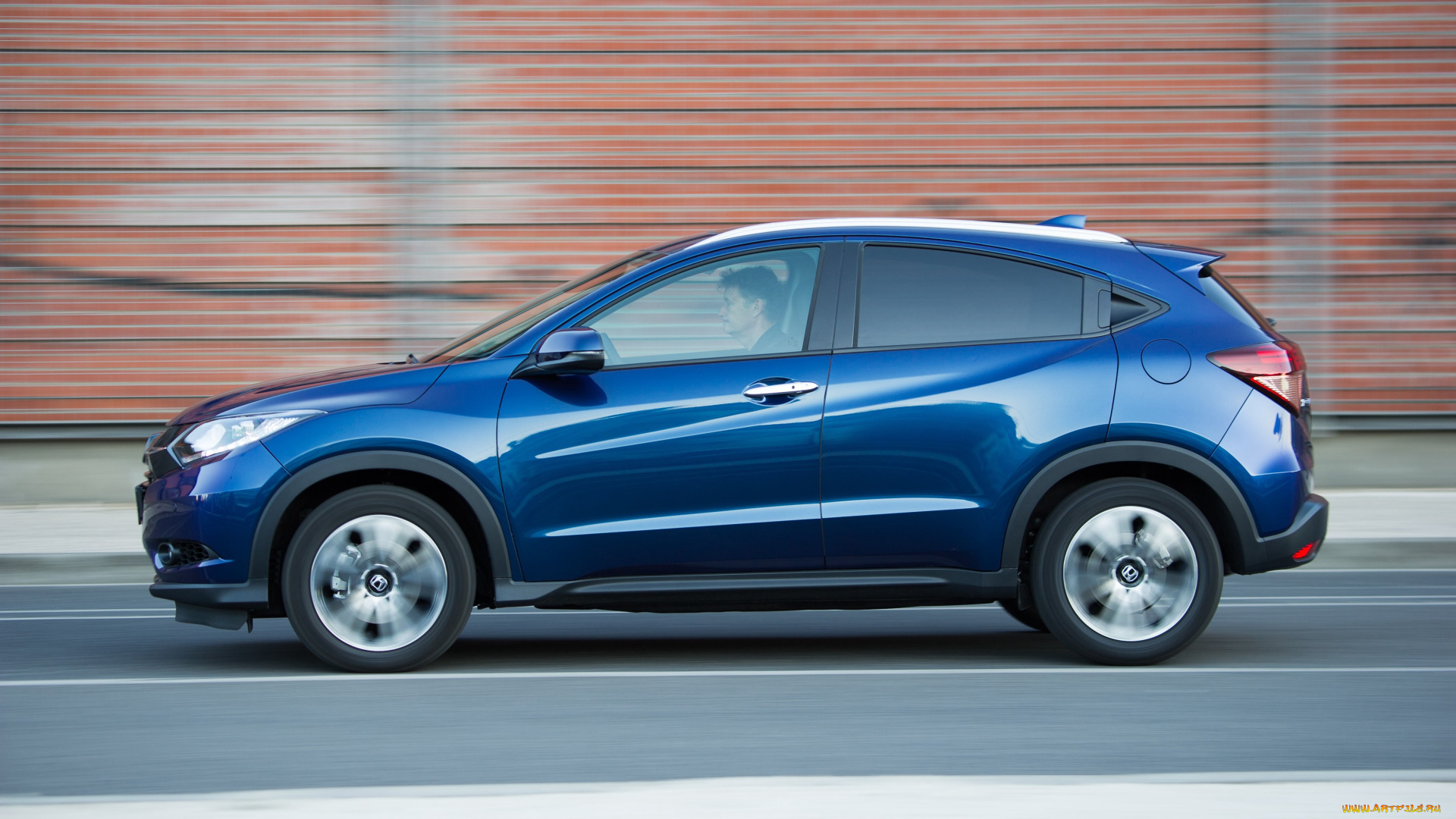 автомобили, honda, синий, 2015г, hr-v