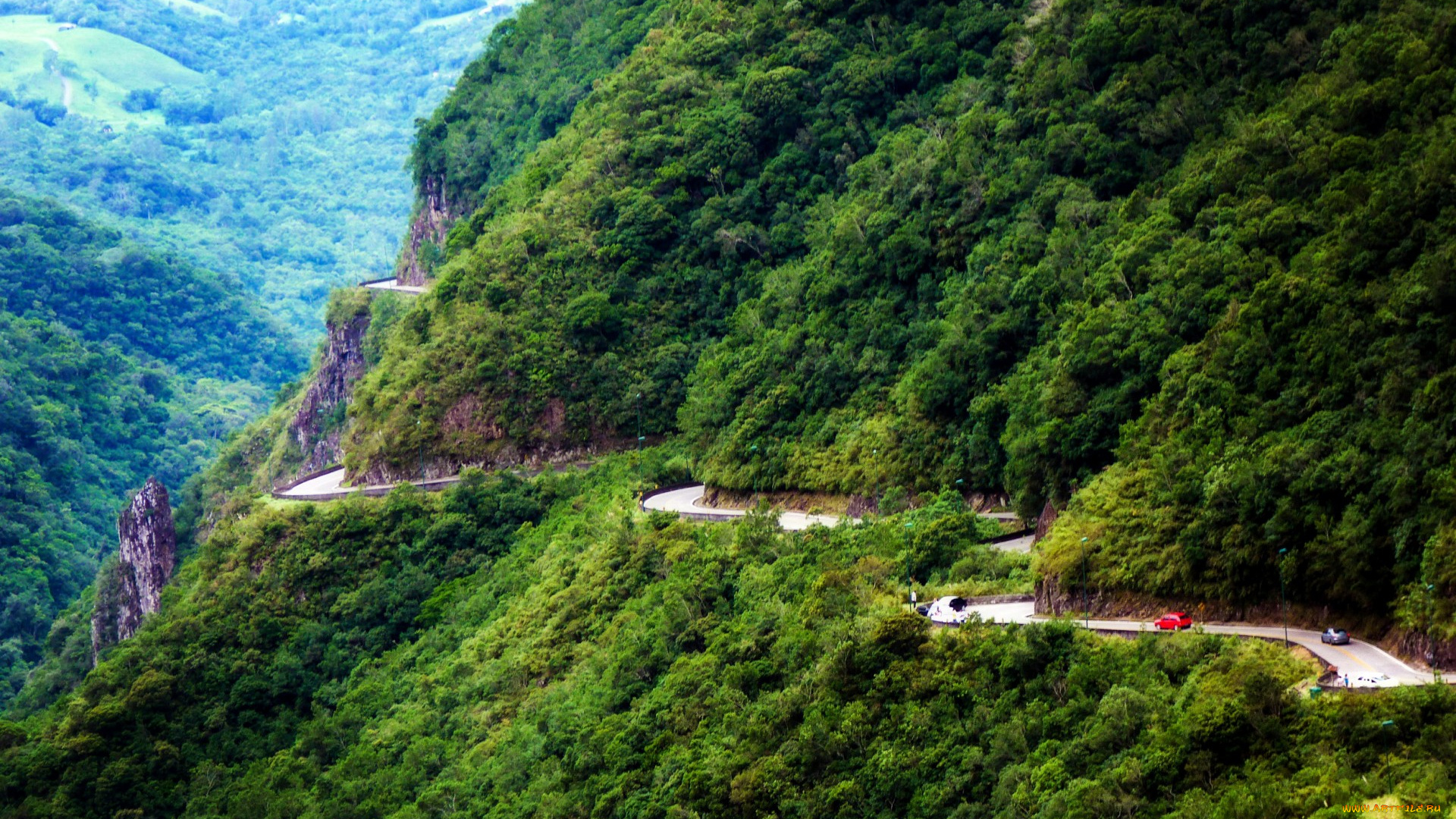 природа, дороги, бразилия, serra, do, rio, rastro, дорога, лес, горы, скалы