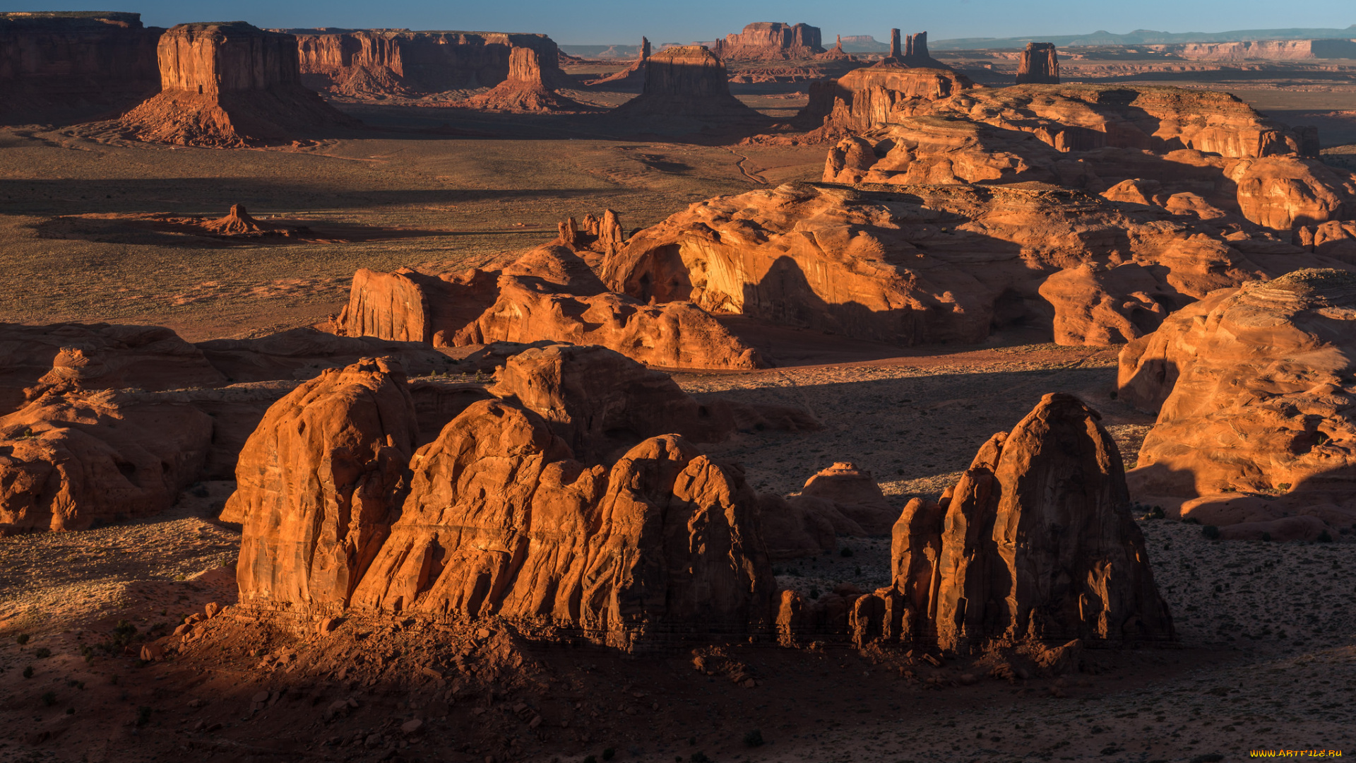 природа, горы, скалы, вечер
