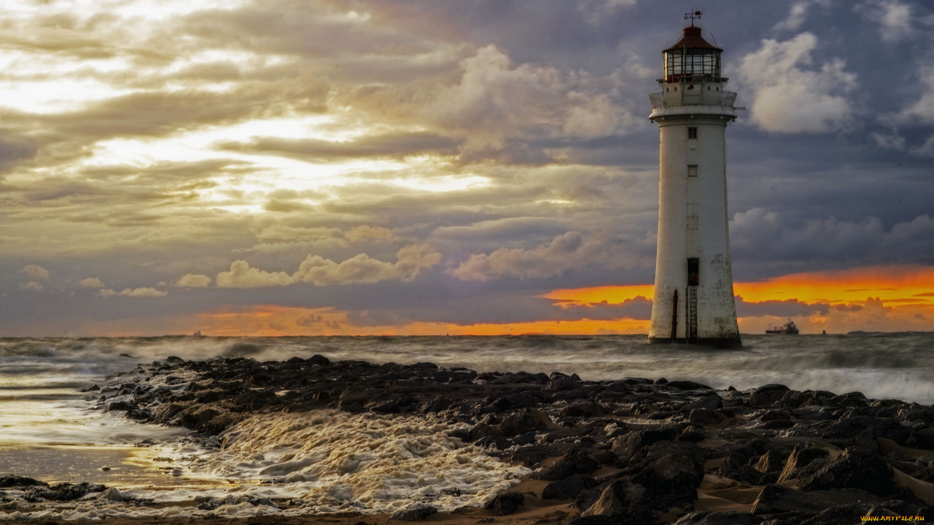 природа, маяки, побережье, маяк