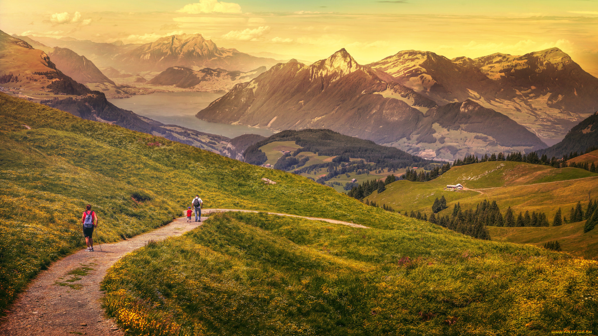 природа, пейзажи, люди, дорога, пейзаж, горы