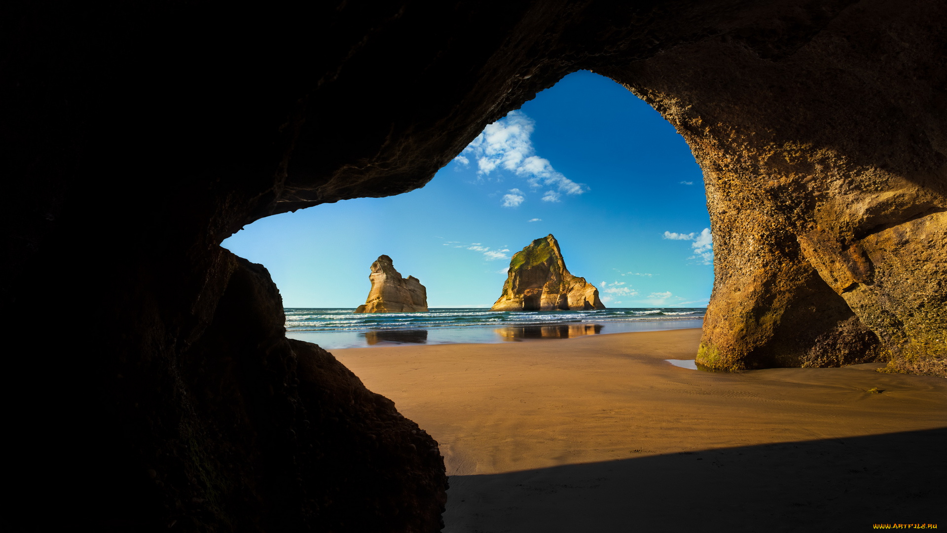 природа, побережье, скала, море