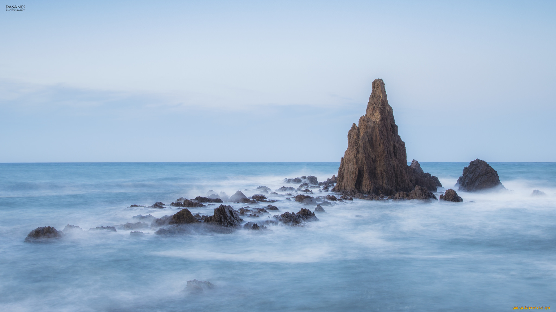 природа, побережье, скалы, море