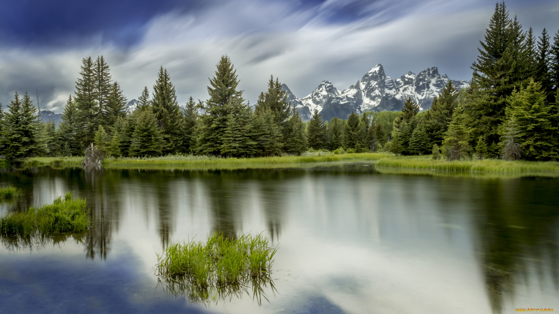 природа, реки, озера, река, лес, горы