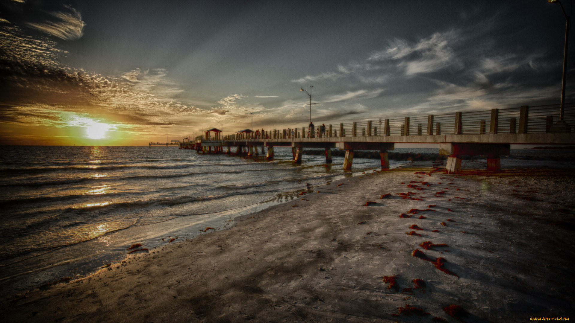 природа, восходы, закаты, море, закат