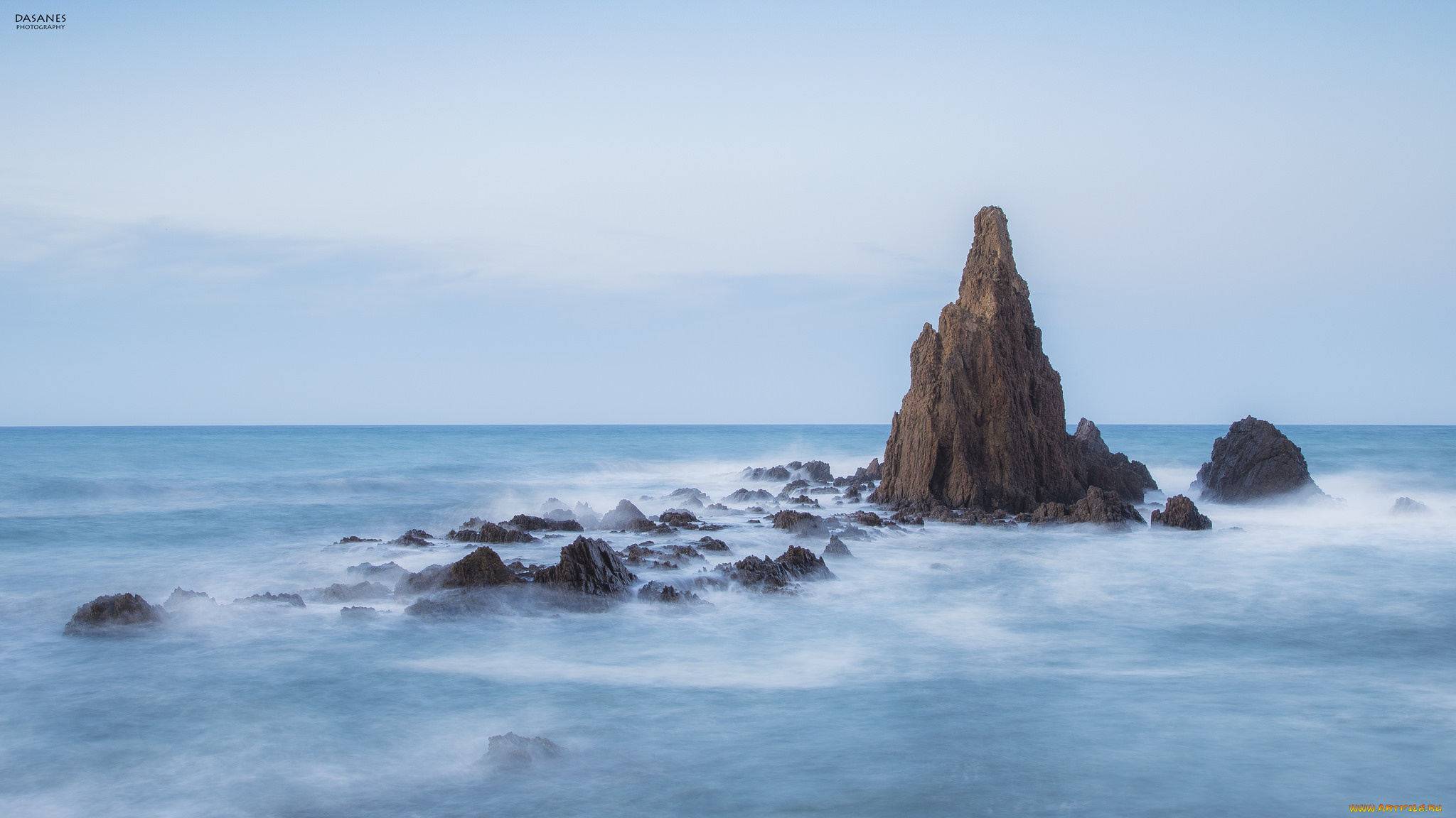 природа, побережье, скалы, море