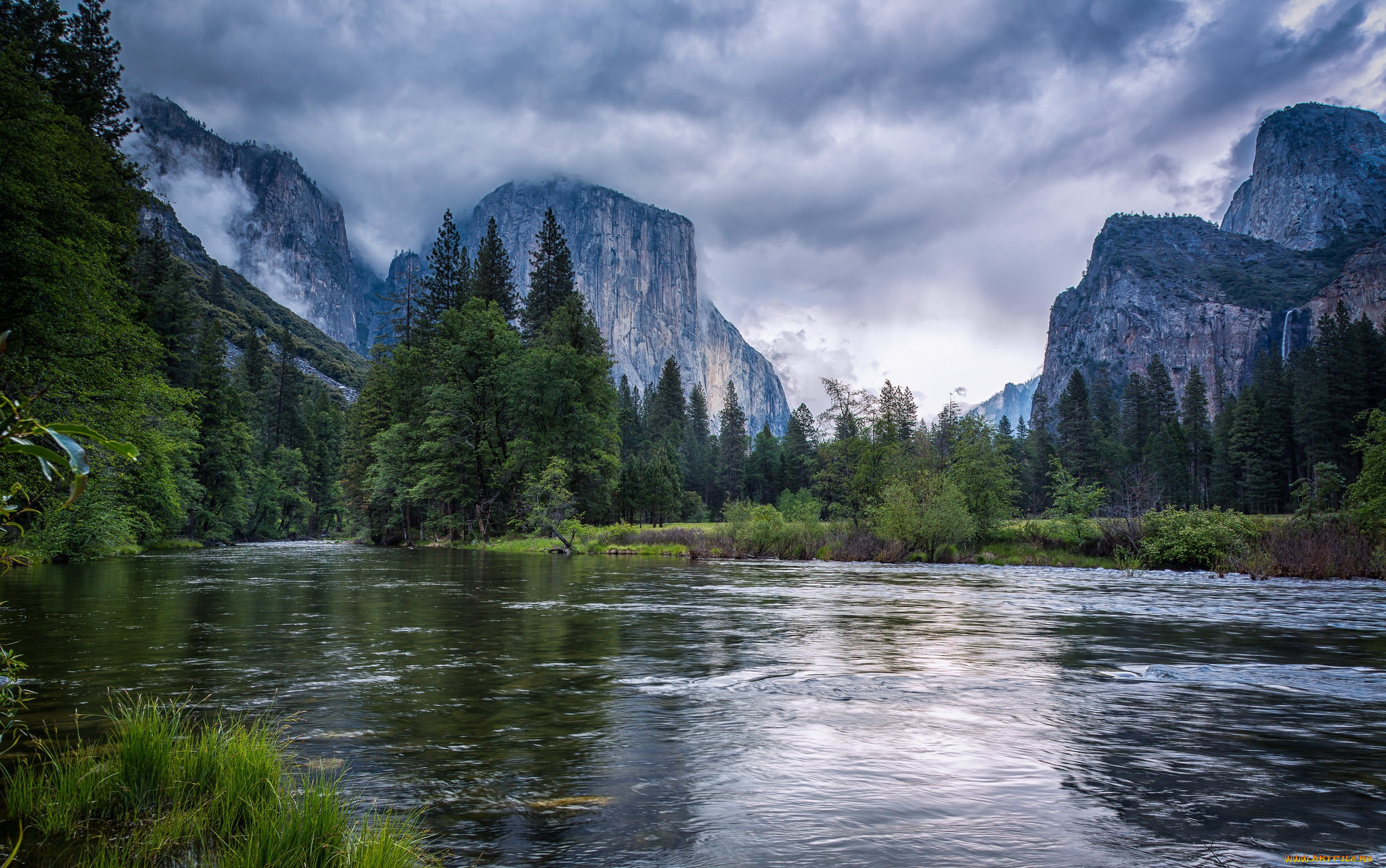 природа, реки, озера, горы, лес, река