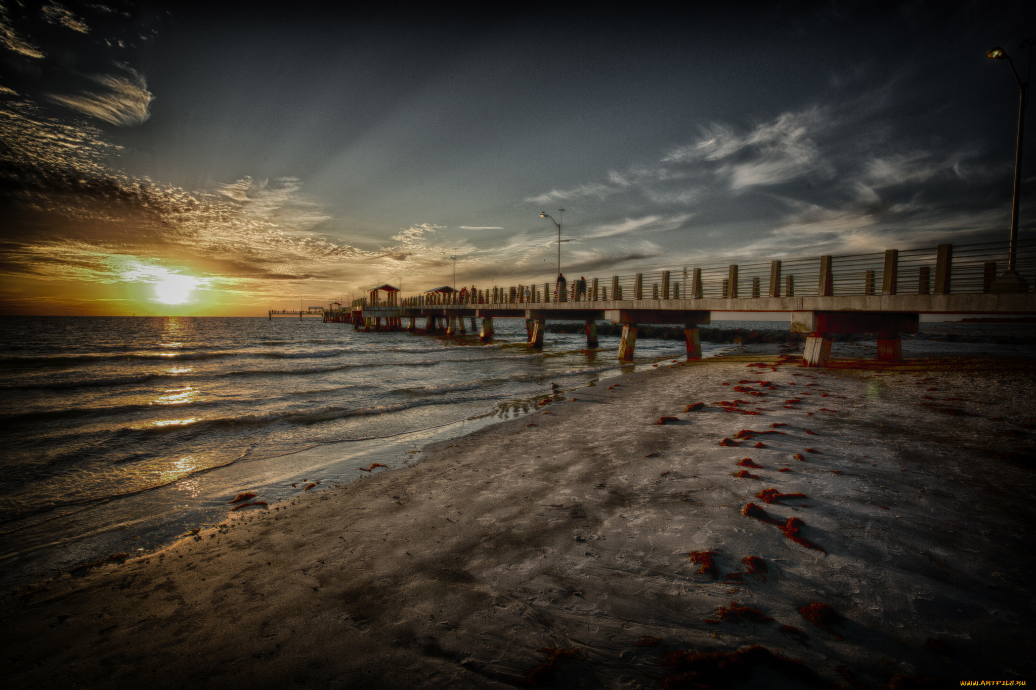 природа, восходы, закаты, море, закат