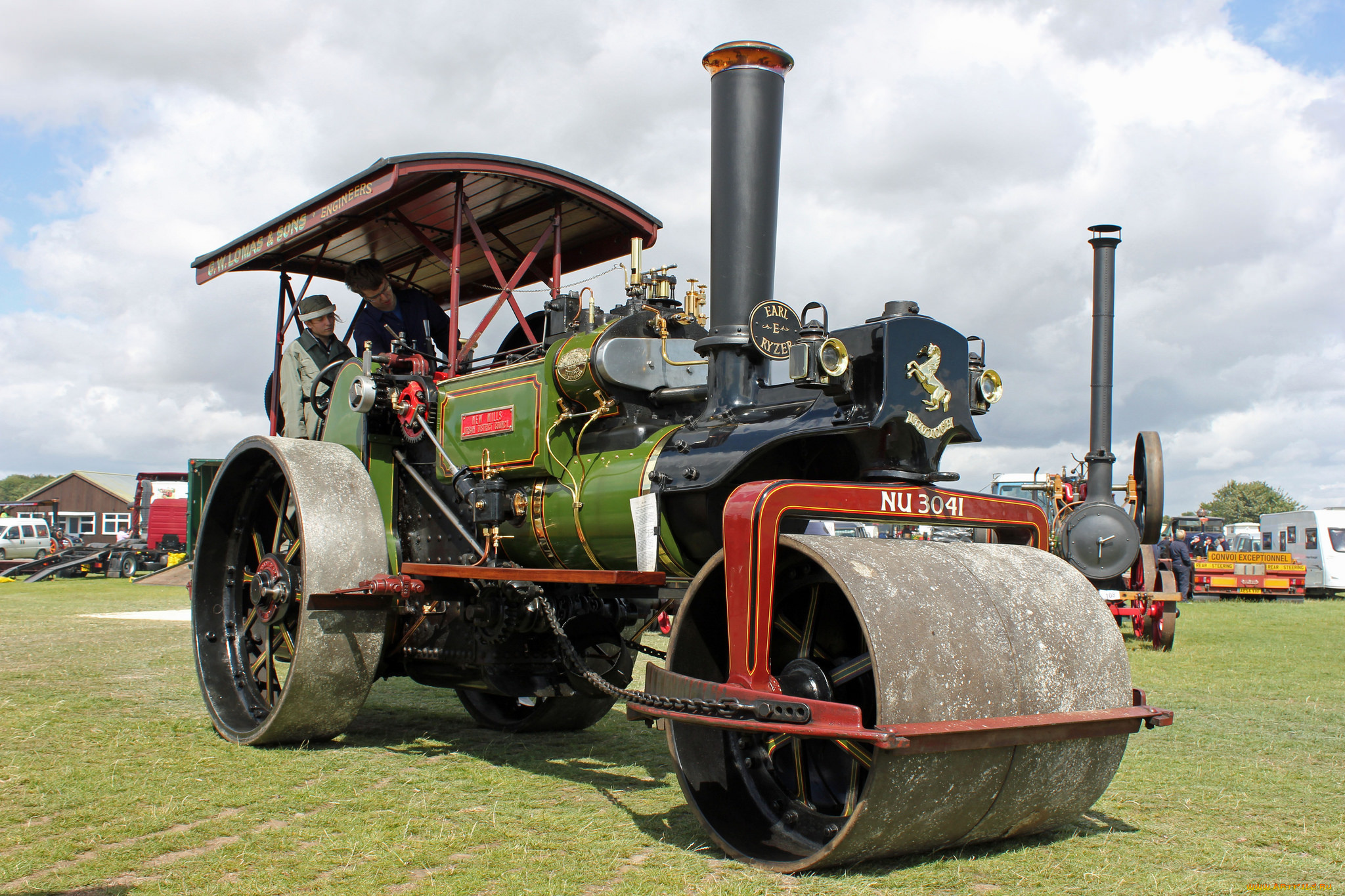 техника, катки, паровой, каток