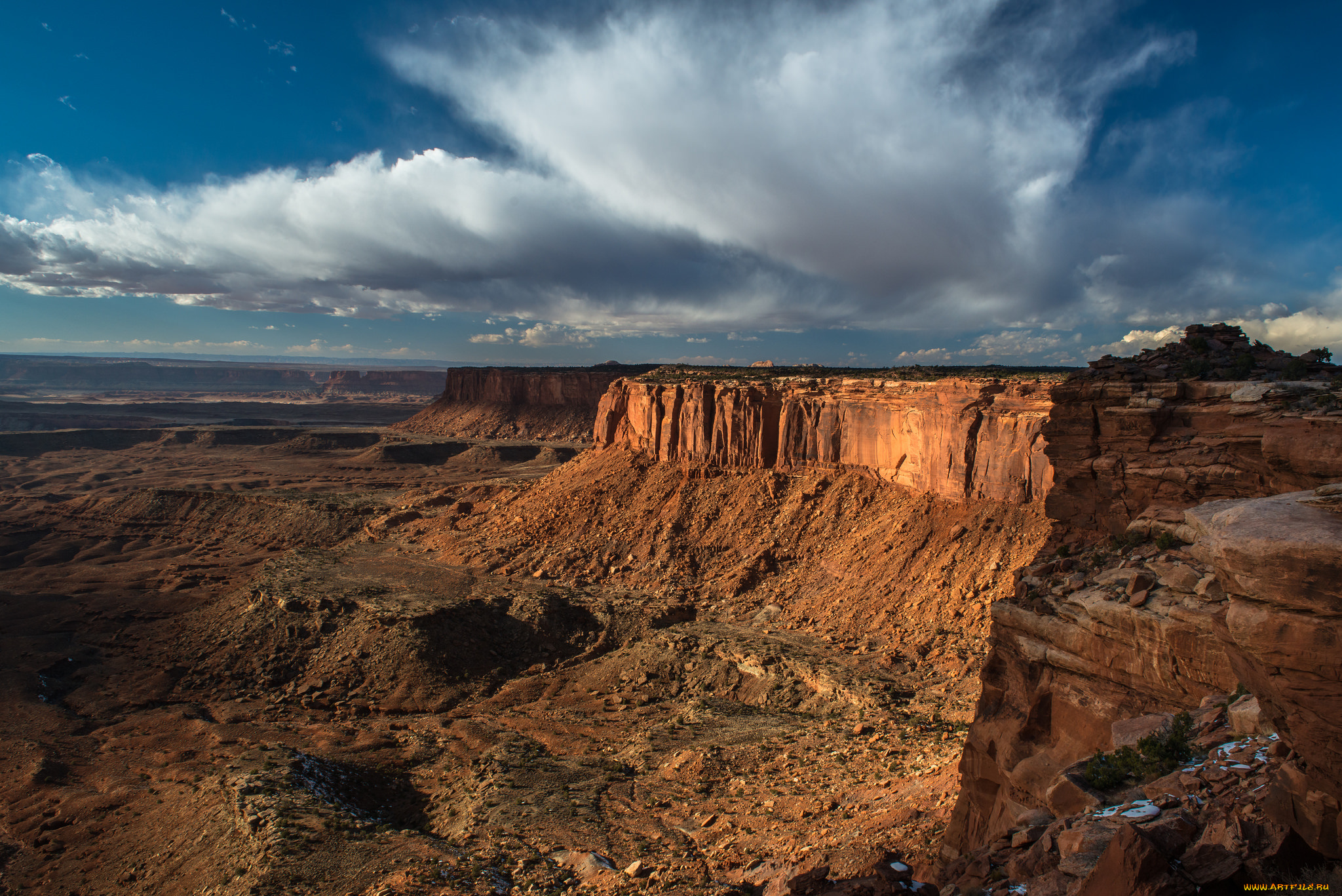 природа, горы, облако, скалы, небо