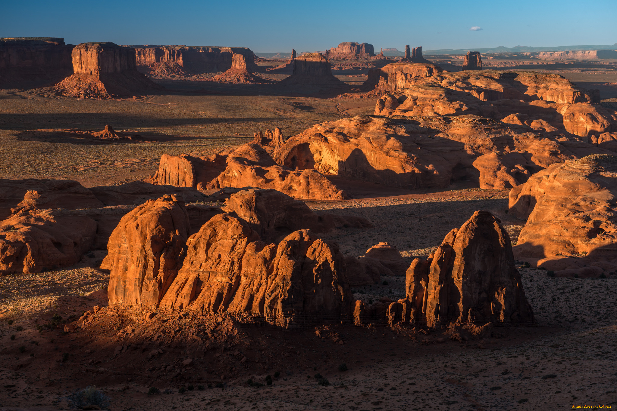 природа, горы, скалы, вечер