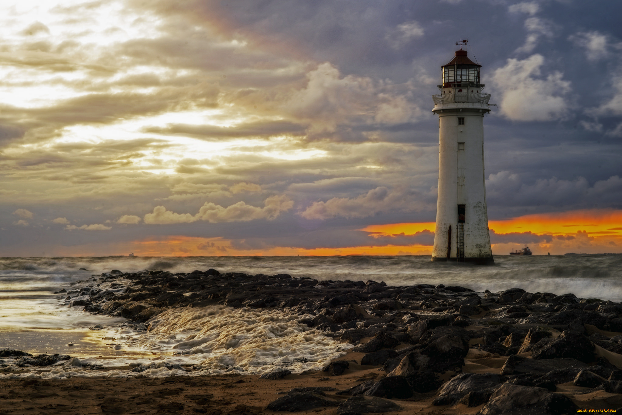 природа, маяки, побережье, маяк