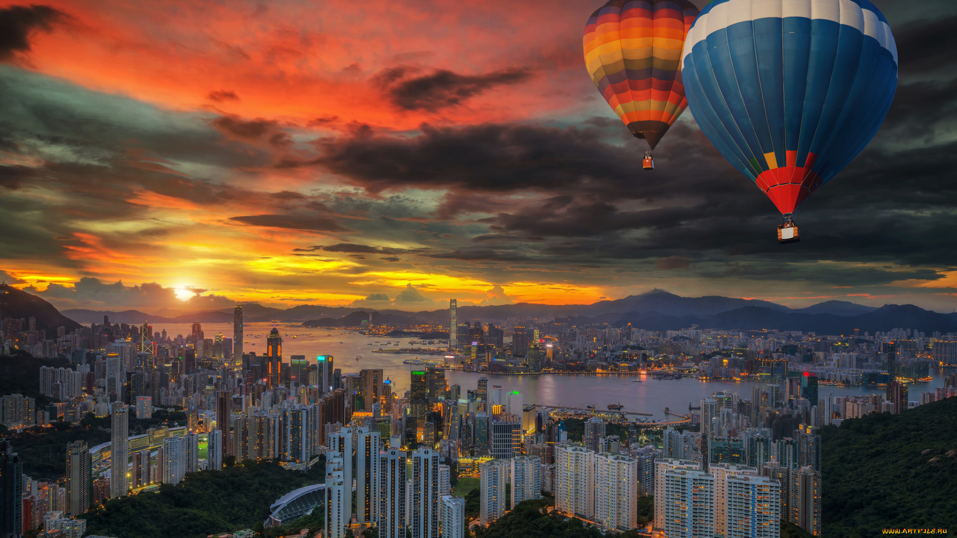 авиация, воздушные, шары, парение