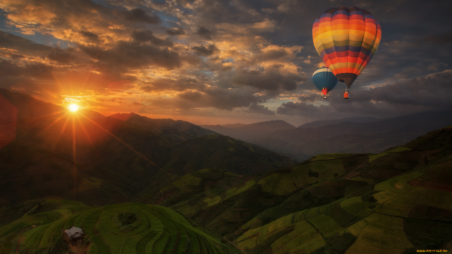 авиация, воздушные, шары, парение