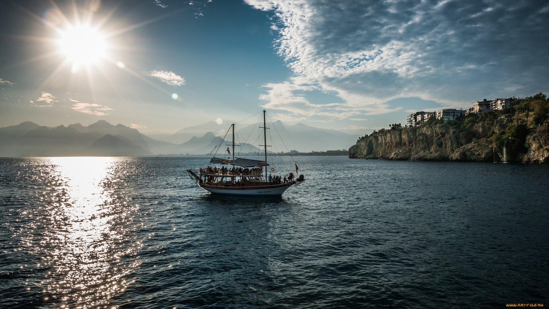 корабли, парусники, море