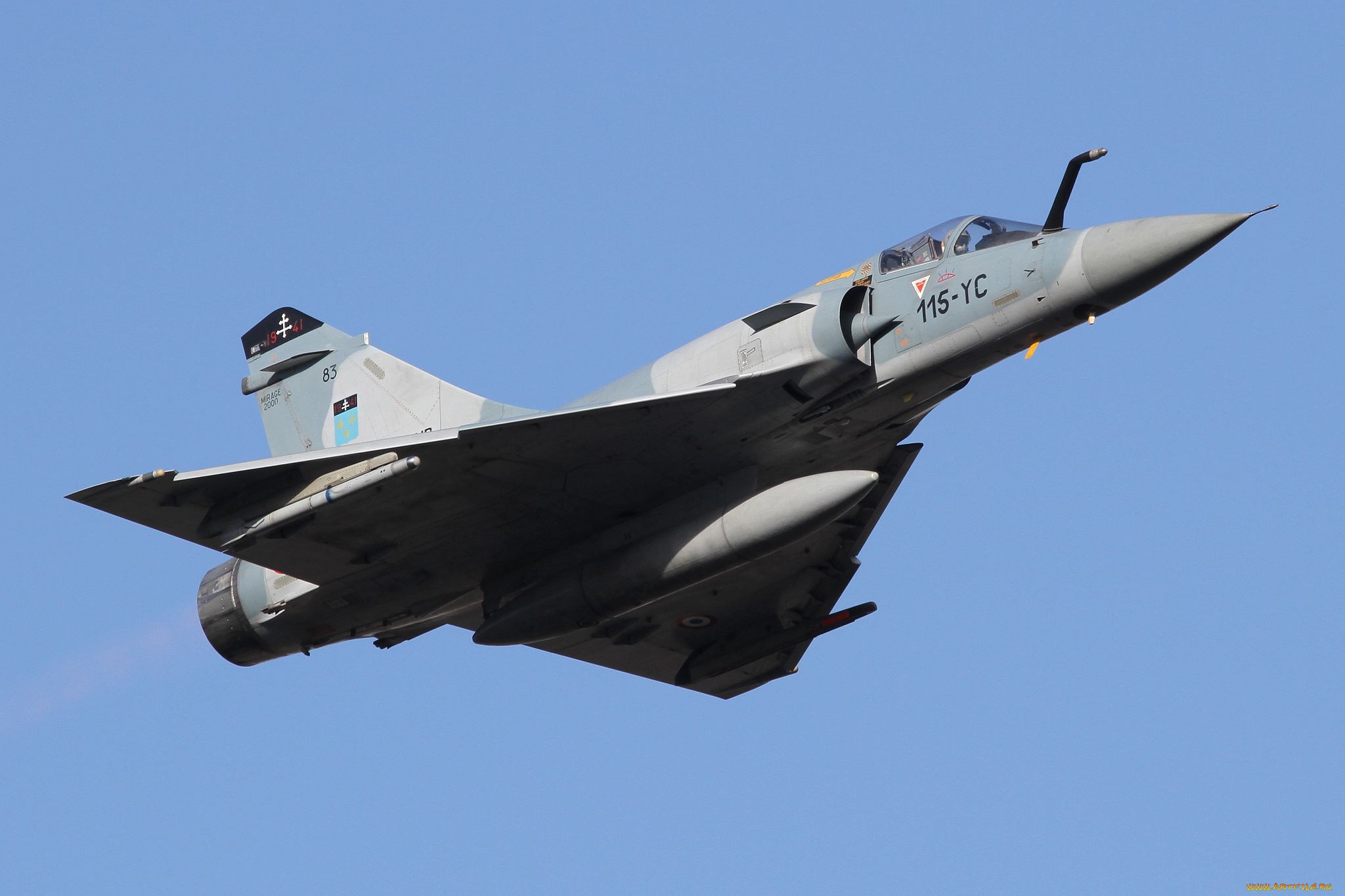 авиация, боевые, самолёты, mirage, 2000c, многоцелевой, истребитель