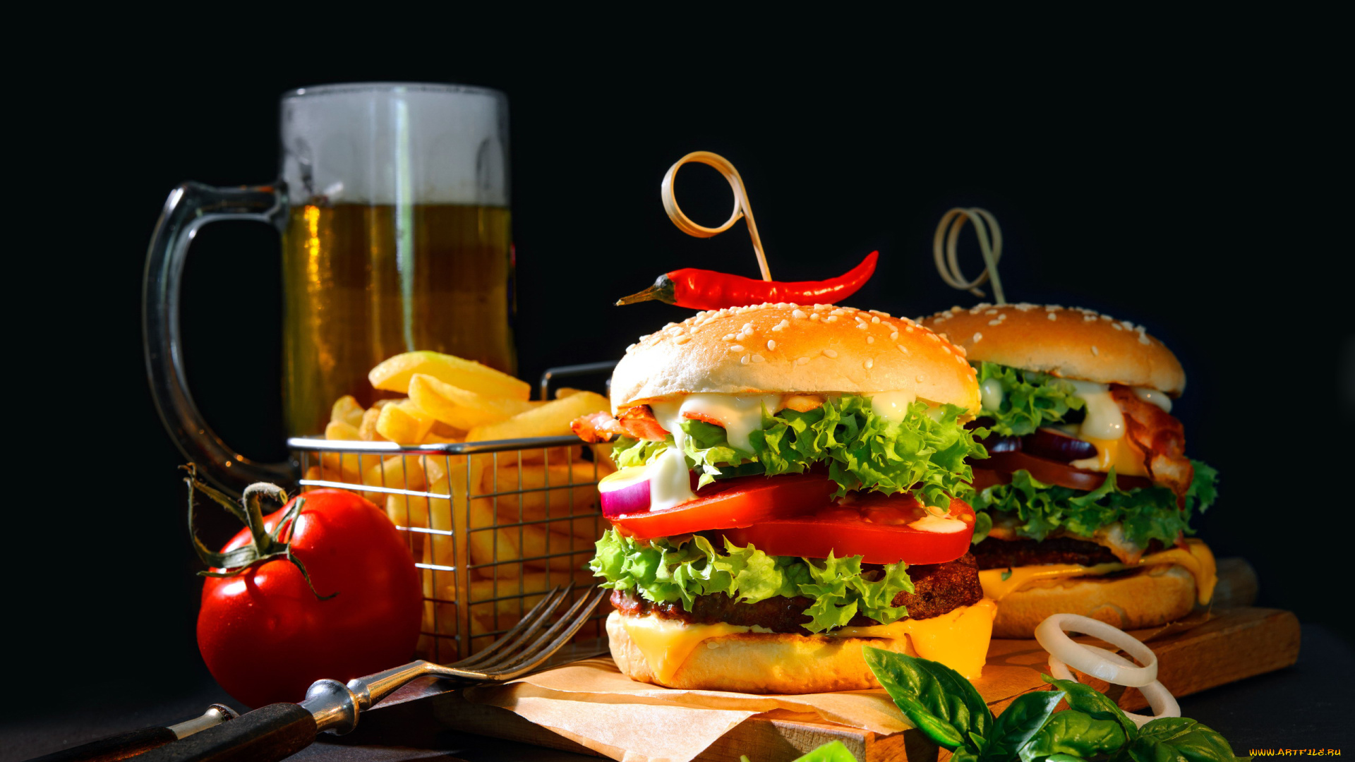 еда, бутерброды, , гамбургеры, , канапе, гамбургер, помидоры, томаты