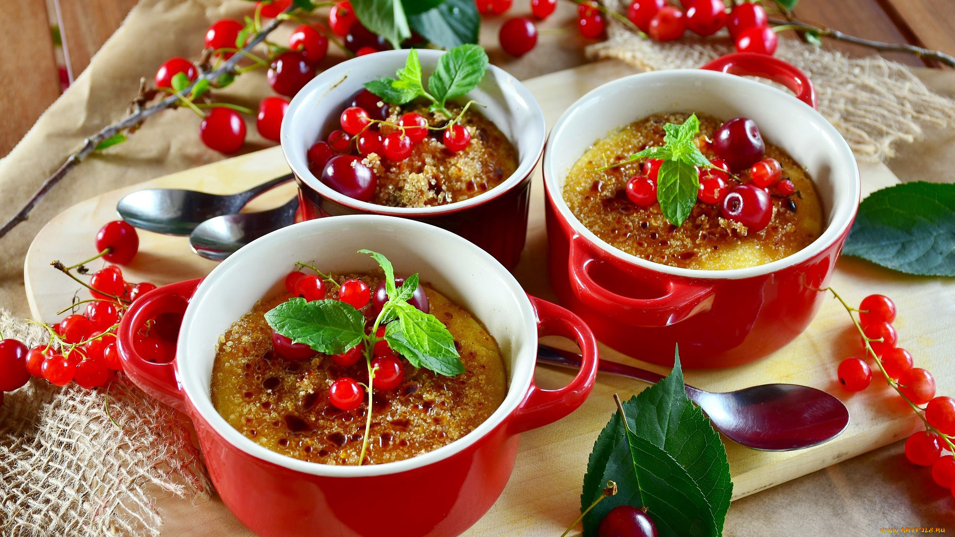 еда, мороженое, , десерты, десерт, смородина, крем-брюле