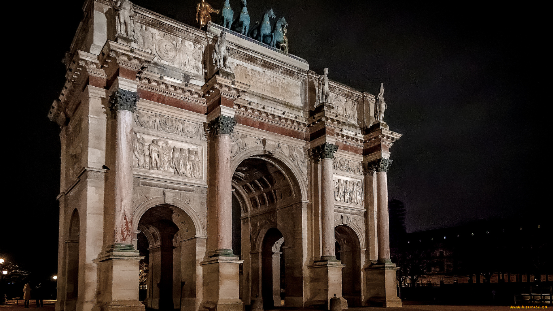 города, париж, , франция, простор