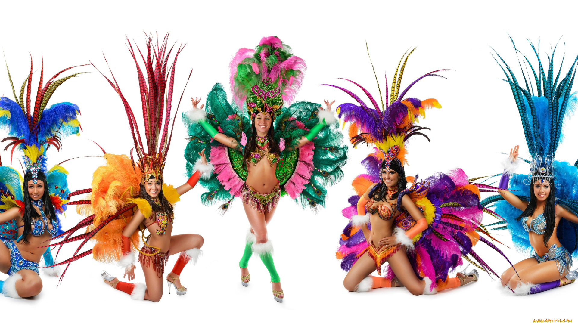 разное, маски, , карнавальные, костюмы, фон, взгляд, девушки