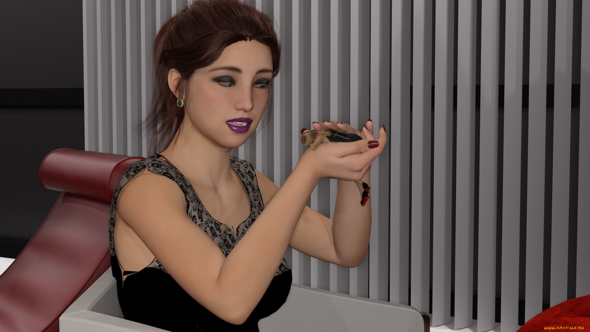 3д, графика, фантазия, , fantasy, девушки, фон, взгляд